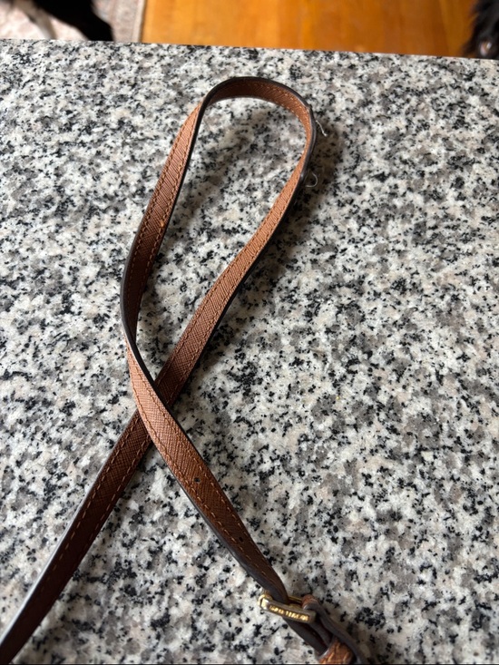 Michael Kors Tan/Brown Saffiano Crossbody Bag with Gold Hardware - Picture 4 of 7